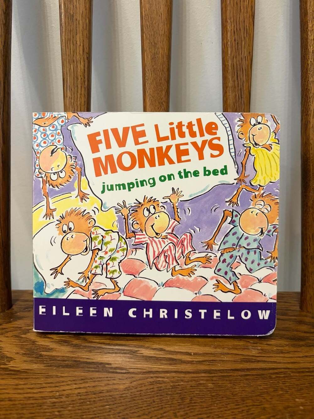 Five Little Monkeys Jumping on the Bed Board Book by Eileen Christelow